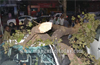3 vehicles damaged as huge tree near Bunts Hostel Circle rolls over them